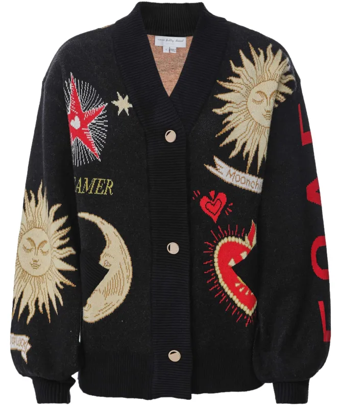 Never Fully Dressed Mystical Graphic Cardigan