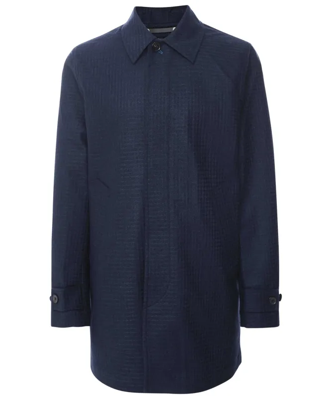 Paul Smith Wool Blend Check Coat