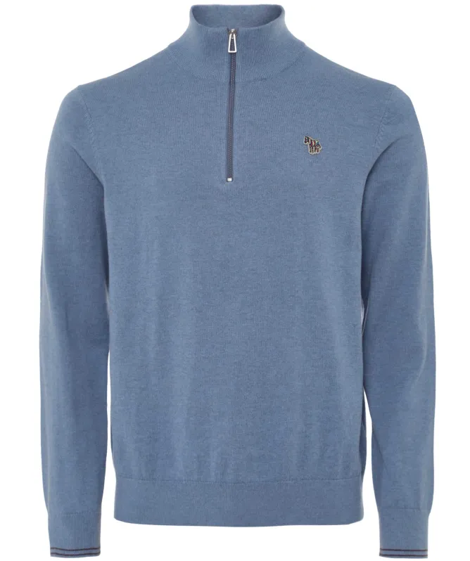 Paul Smith Half-Zip Zebra Jumper