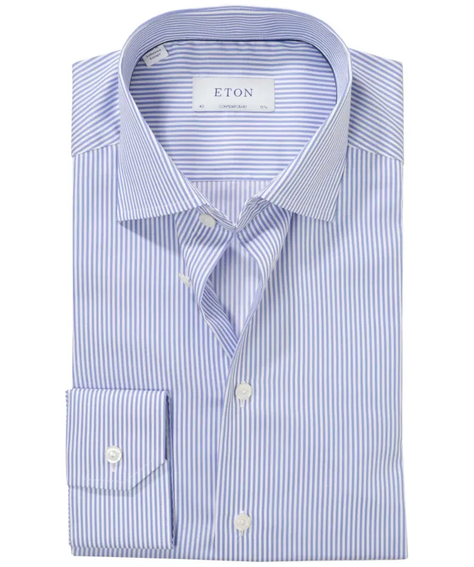 Eton Contemporary Fit Striped Shirt