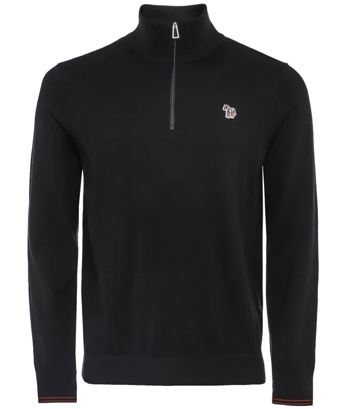 Paul Smith Zebra Logo Quarter Zipper Sweater
