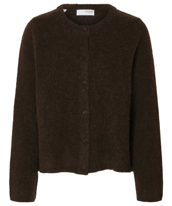 Selected Lulu Round Neck Knit Cardigan