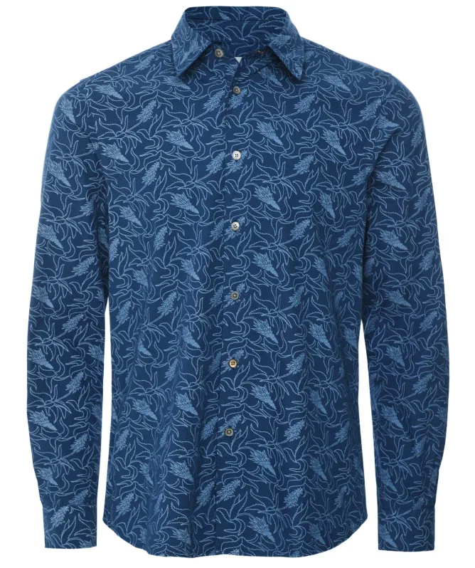 Paul Smith Tailored Fit Leaf Print Shirt