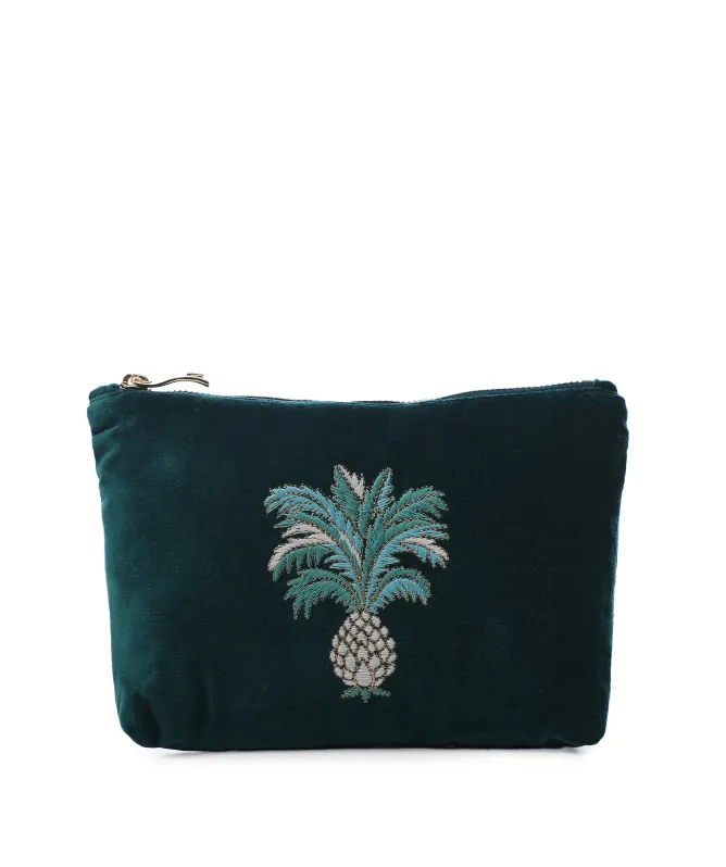 【送料関税込】Elizabeth Scarlett / Pineapples Makeup Bag elizabeth-scarlett-cobalt-