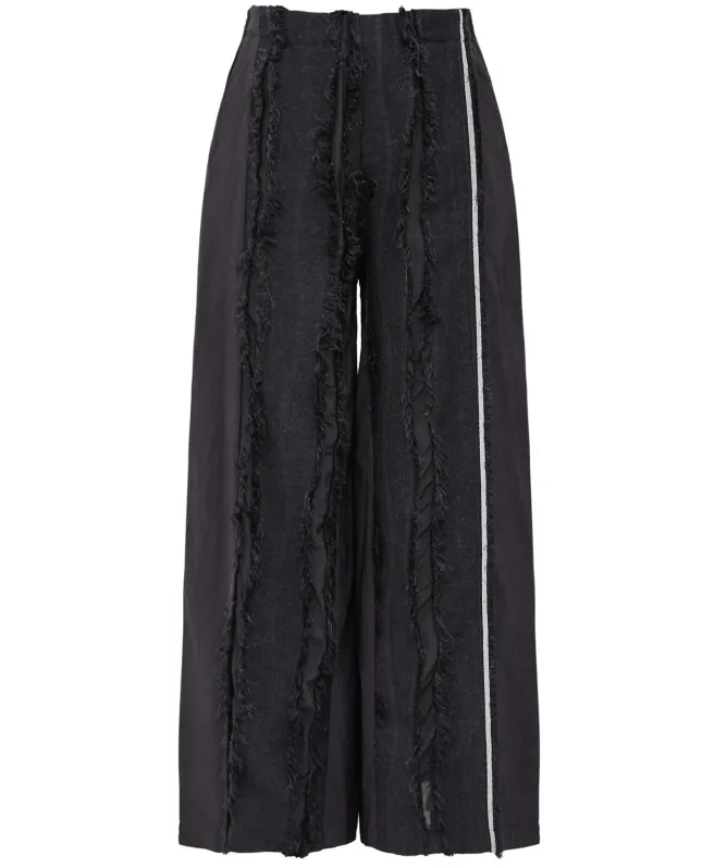 Manesera Fringed Wide Leg Trousers