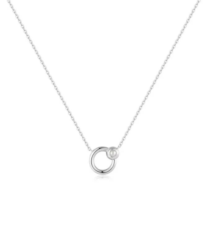 Ania Haie Hoop Freshwater Pearl Necklace