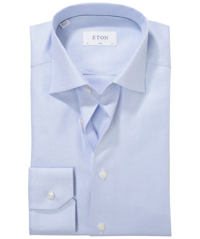 Eton Slim Fit Geometric Print Shirt