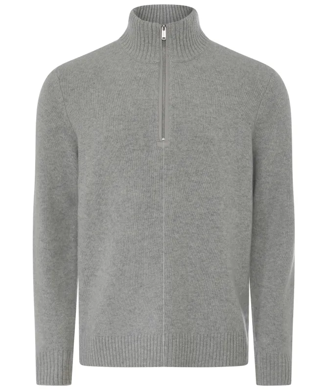 Profuomo Soft Wool Half Zipper Pullover
