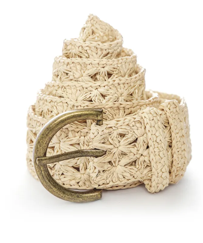 Rabarany Woven Raffia Belt