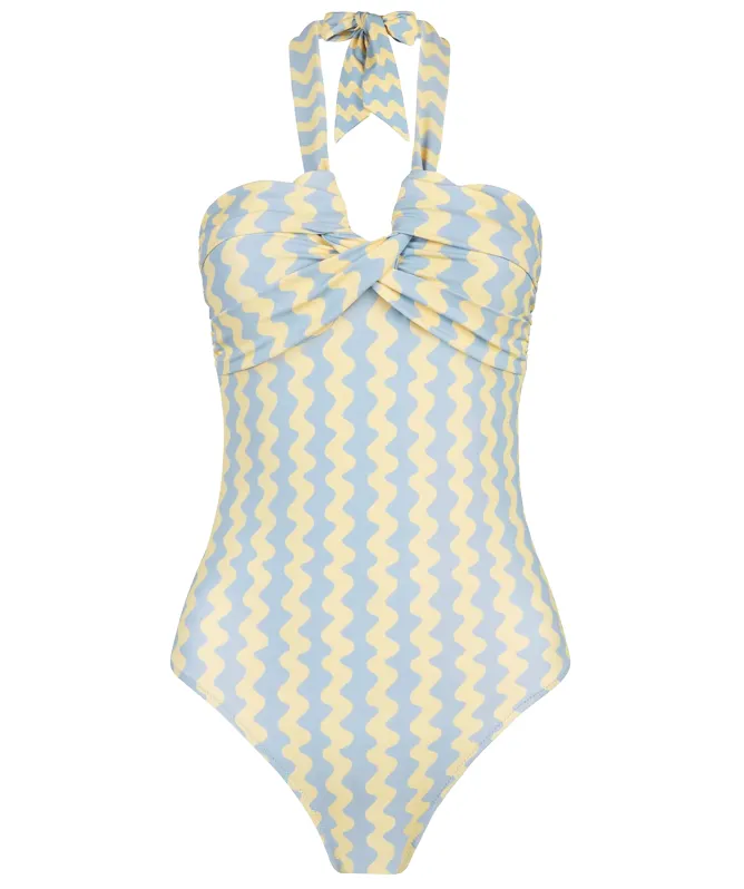 Chelsea Peers Wavy Stripe Swimsuit