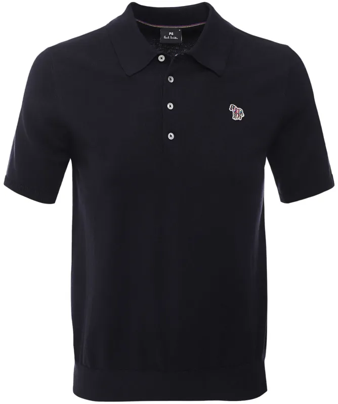 Paul Smith Knitted Zebra Polo Shirt
