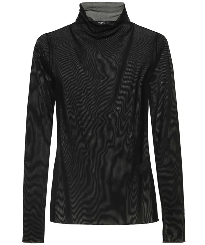 Bize Sheer High Neck Top