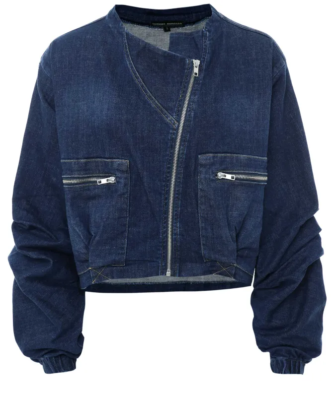 Lurdes Bergada Cropped Denim Jacket