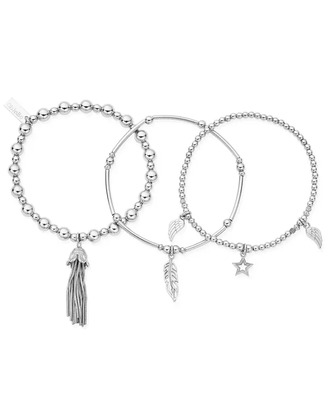 ChloBo Guidance Stack of 3 Bracelets