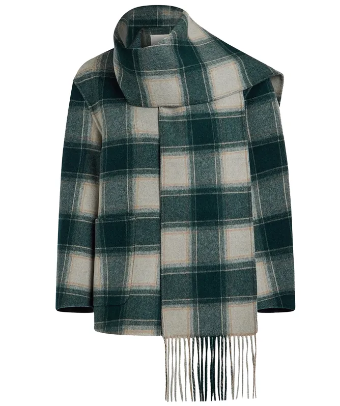 Varley Alderton Check Scarf Coat
