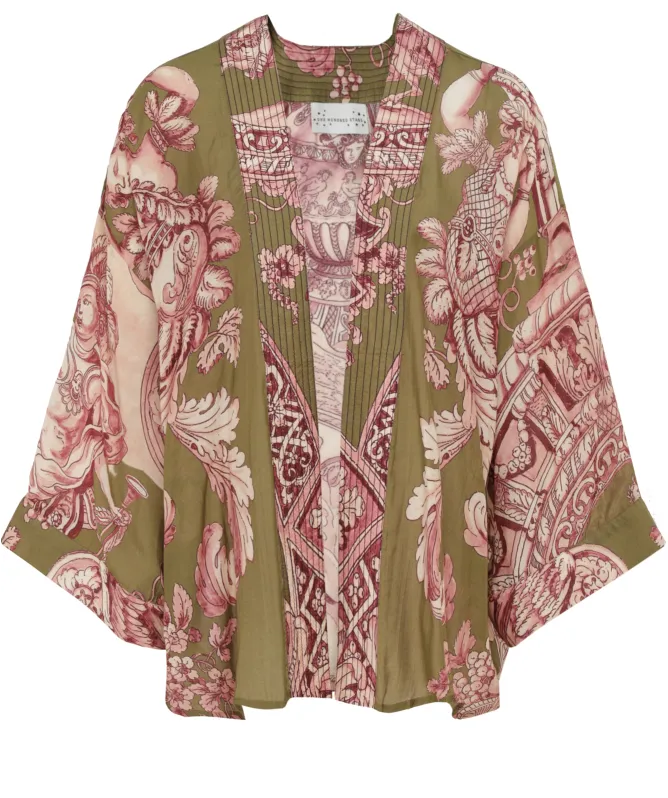 One Hundred Stars Angels Olive Kimono