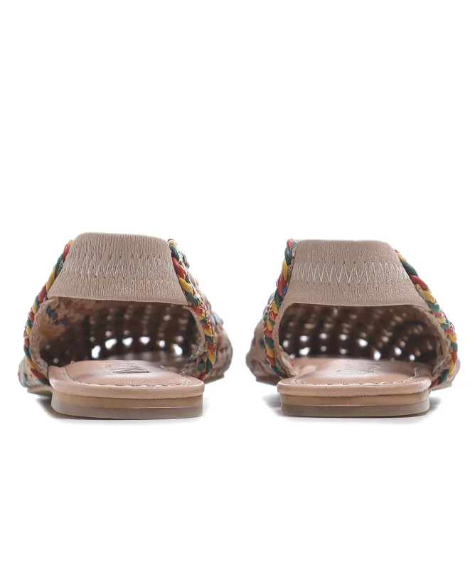 INUOVO Woven Slingback Flats