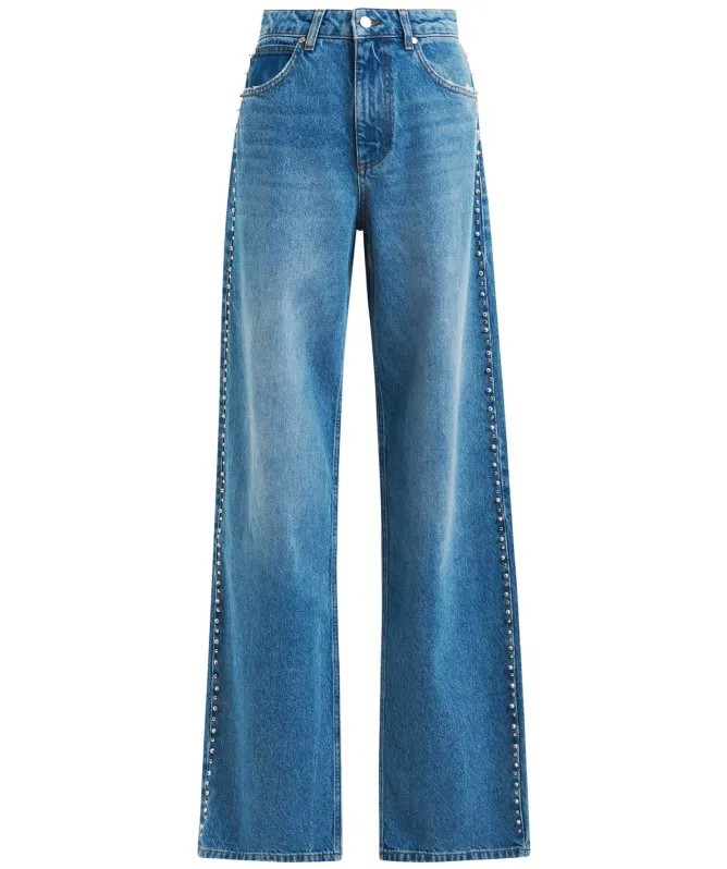 Essentiel Antwerp Interesting Embellished Straight Leg Jeans