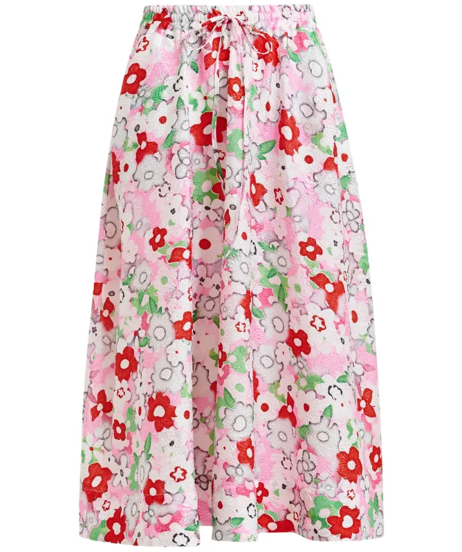 Essentiel Antwerp Juliannne Floral-Jacquard Midi Skirt