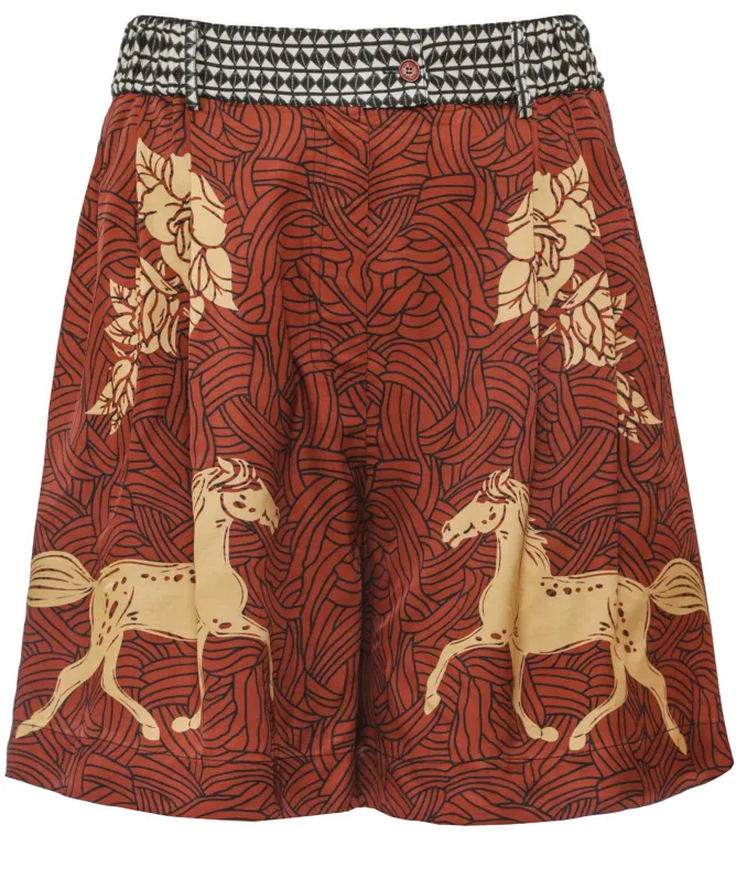 Me369 Juliette Rodeo Pleated Shorts