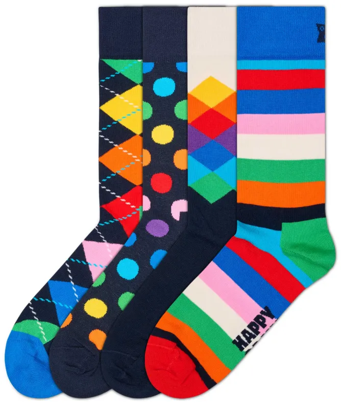 Happy Socks Multi Socks 4 Pack