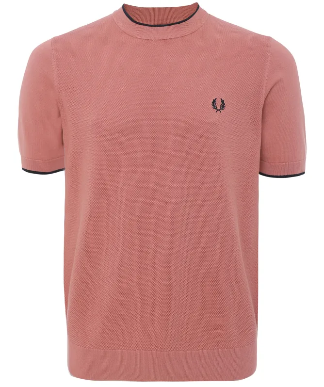 Fred Perry Textured Front Knit T-Shirt