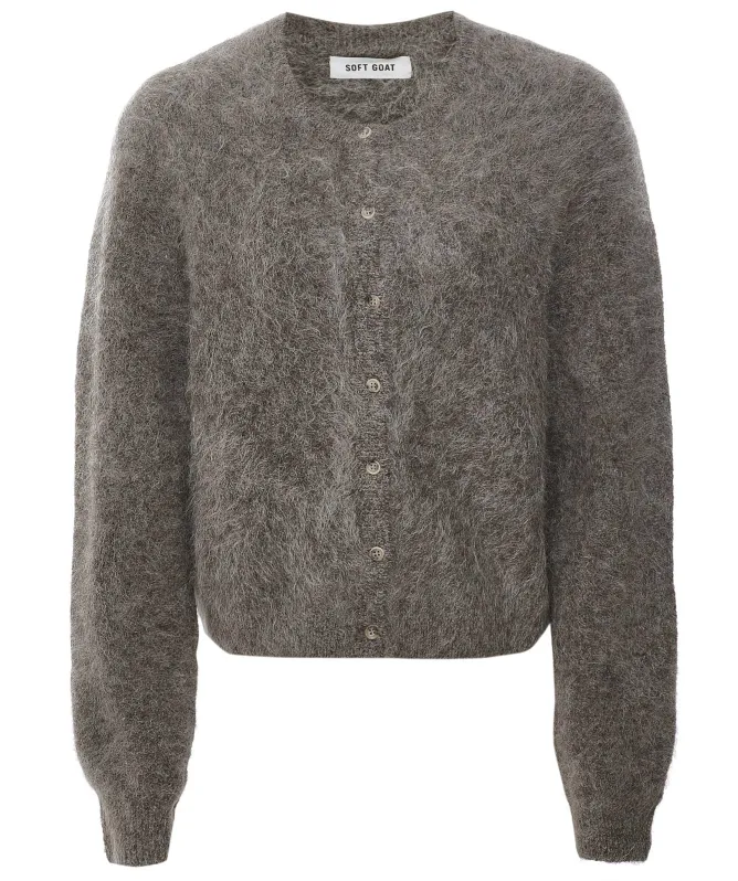 Soft Goat Alpaca Knit Cardigan