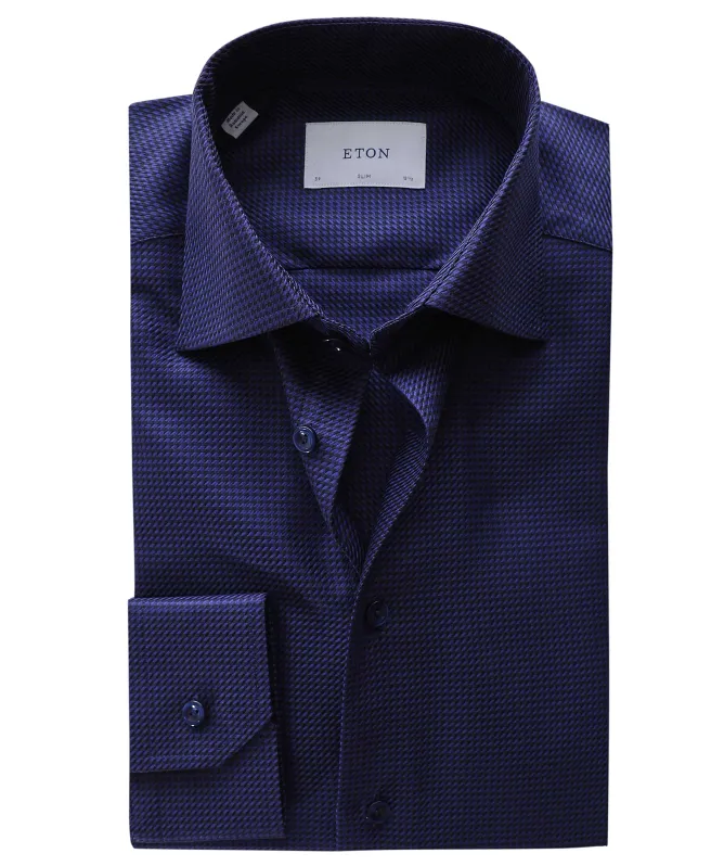 Eton Slim Fit Houndstooth King Shirt