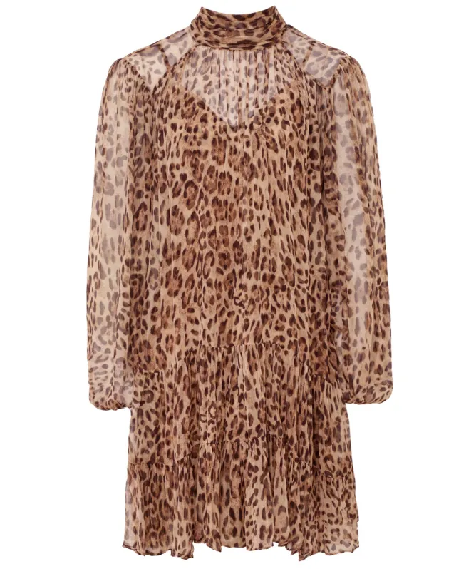 RIXO Anaya Tiered Mini Dress