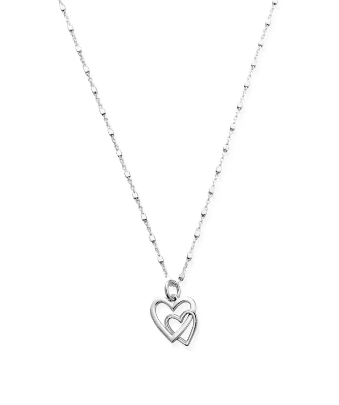 ChloBo Cube Chain Love Heart Necklace