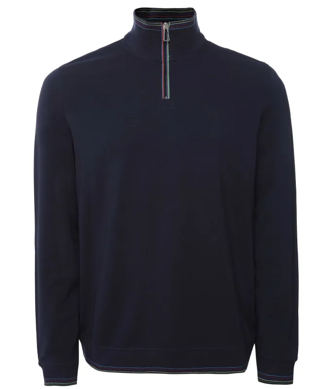 Paul Smith Half-Zip Sports Stripe Sweatshirt
