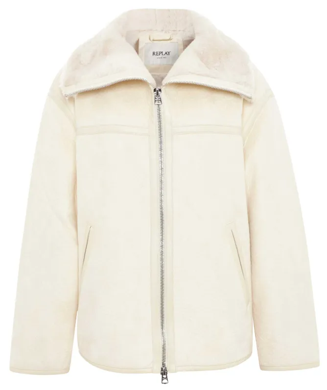 Replay Faux Shearling Jacket