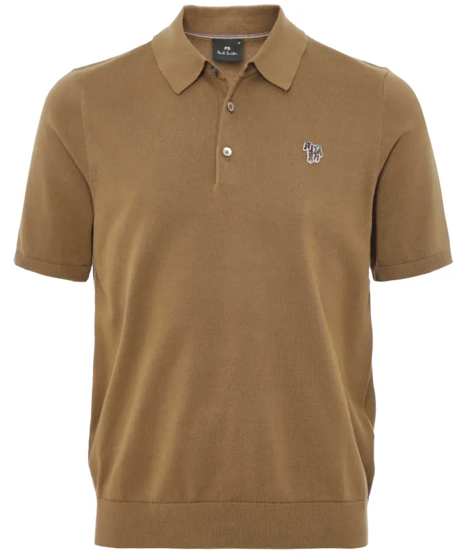 Paul Smith Knitted Zebra Polo Shirt