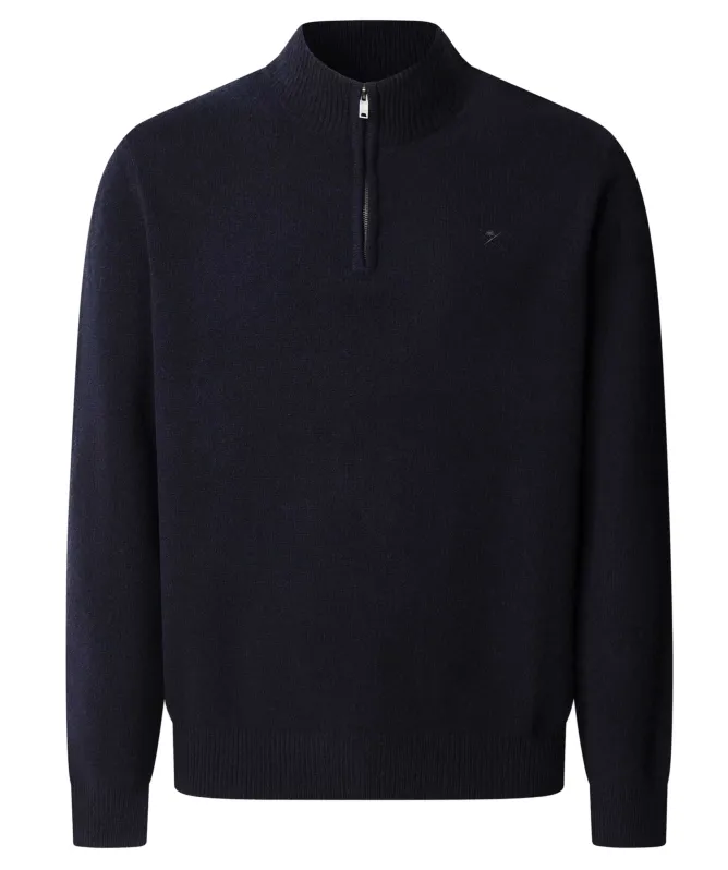 Hackett Lambswool Quarter Zipper Sweater