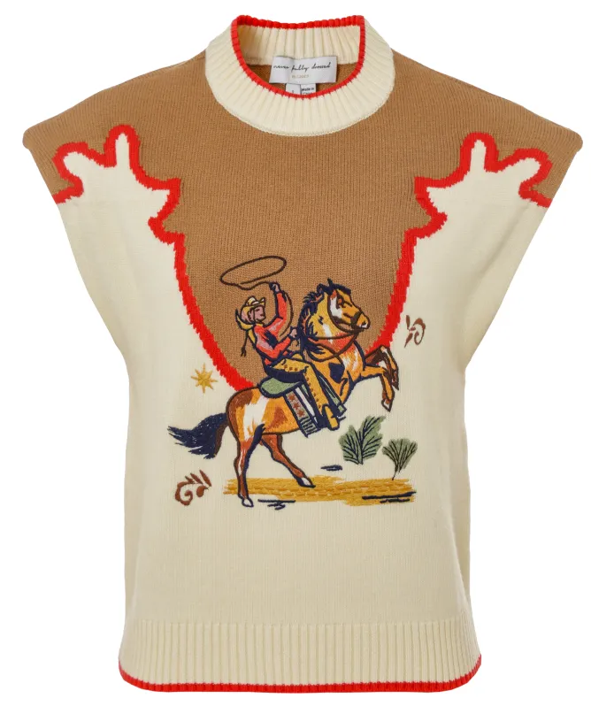 Never Fully Dressed Cowgirl Ro Knitted Tank