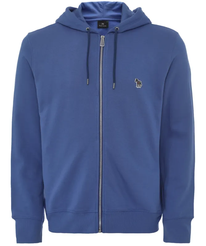 Paul Smith Zipper-Front Zebra Logo Hoodie