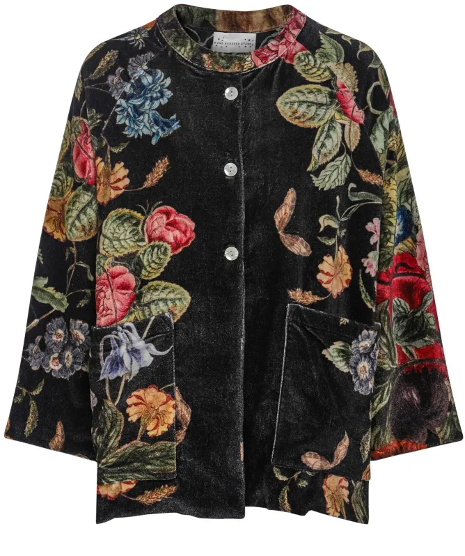 One Hundred Stars Primula Black Velvet Jacket
