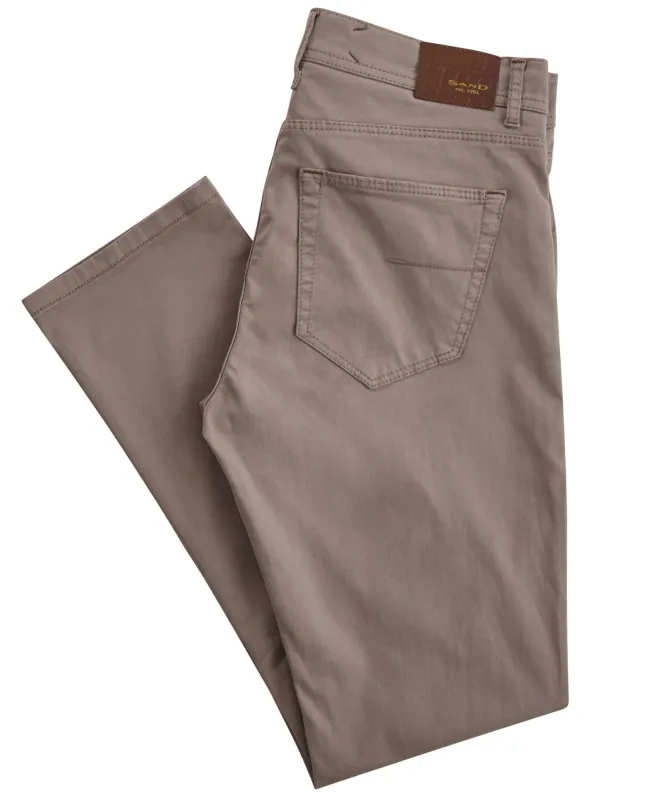 Sand Suede Touch Burton N Trousers