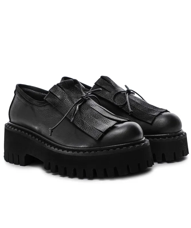Lofina Fringed Brogue Loafers