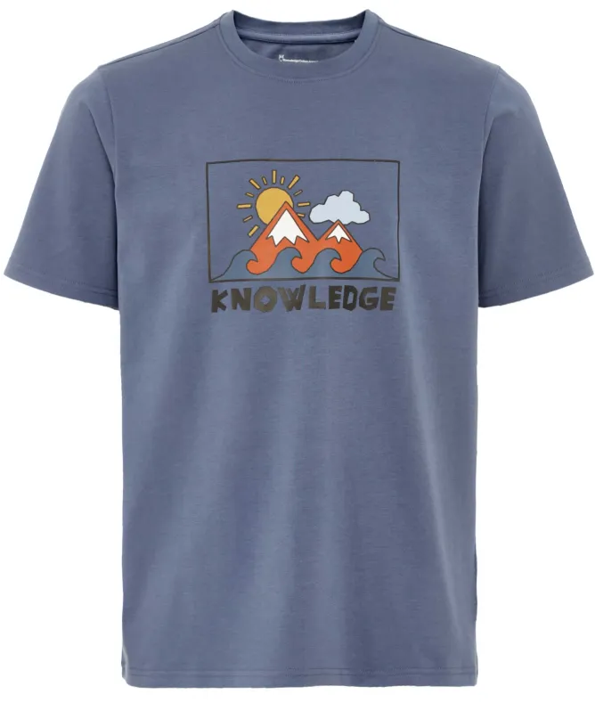 Knowledge Cotton Front Print T-Shirt