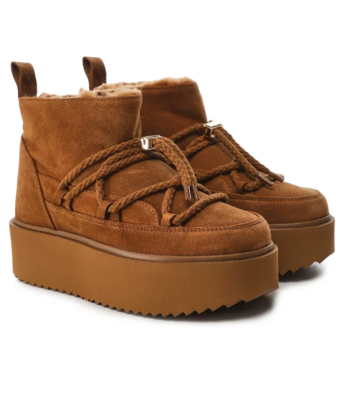 INUIKII Classic Low Platform Boots