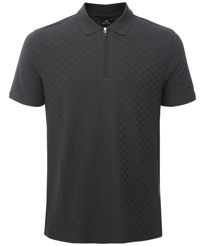 Paul Smith Jacquard Zipper Polo Shirt