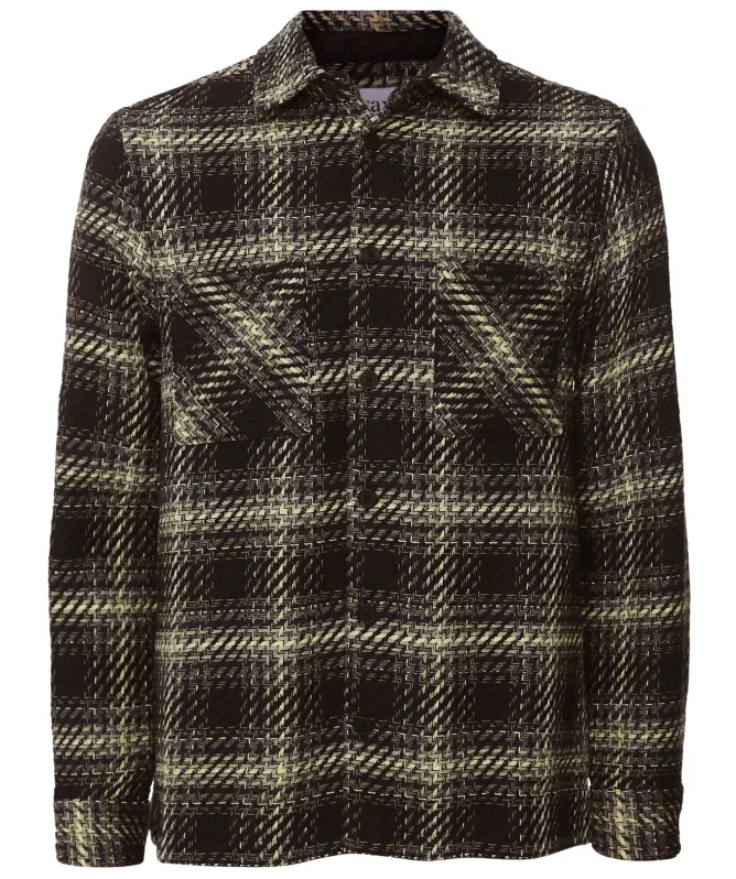 Wax London Check Whiting Overshirt