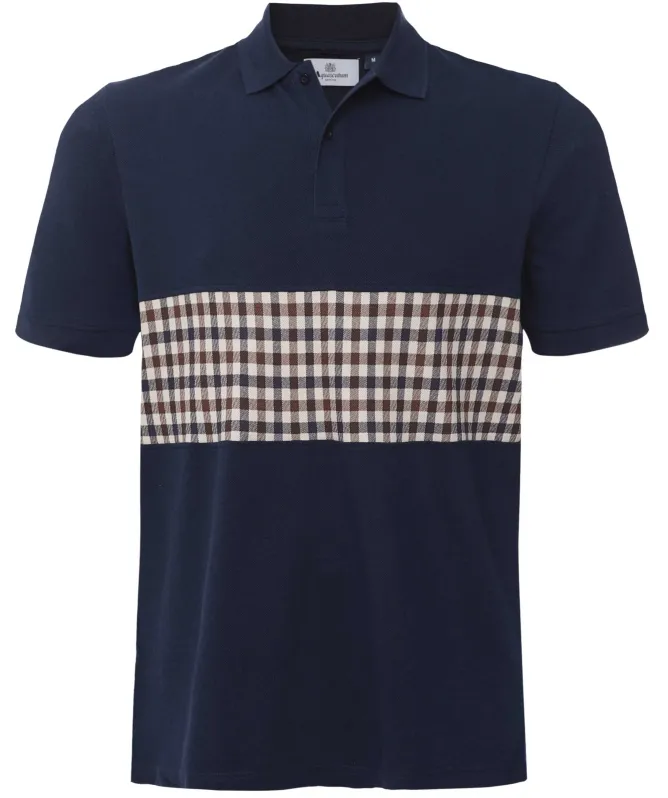 Aquascutum Club Check Insert Polo Shirt
