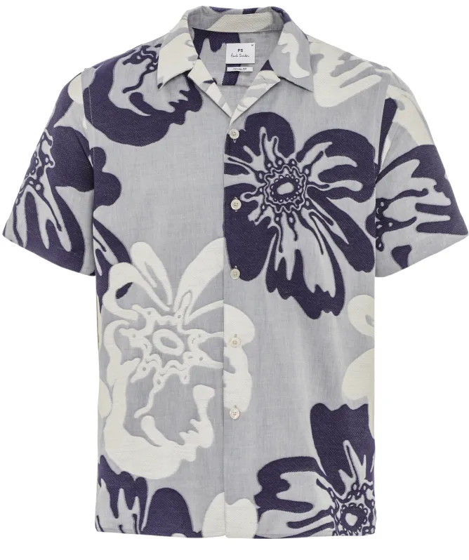Paul Smith Floral Jacquard Short-Sleeve Shirt