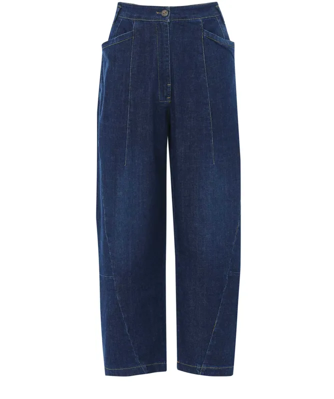Lurdes Bergada Cropped Barrel Leg Jeans
