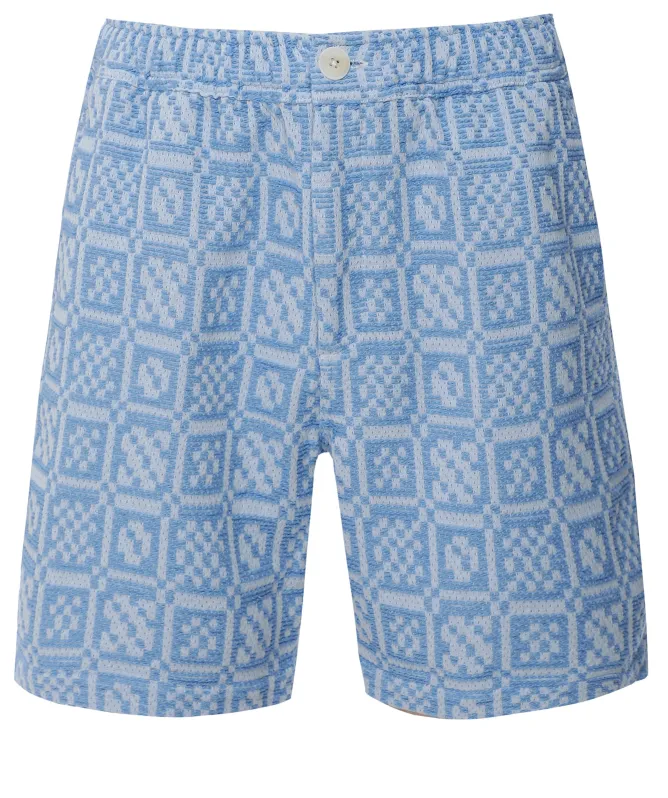 Wax London Geo Dobby Kurt Shorts