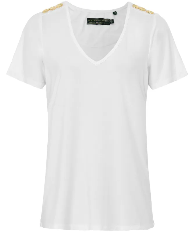 Holland Cooper Relax Fit V-Neck T-Shirt