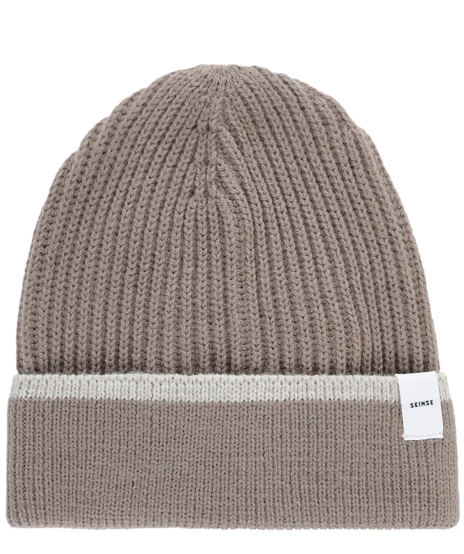 Seinse Rib Knit Tipped Beanie