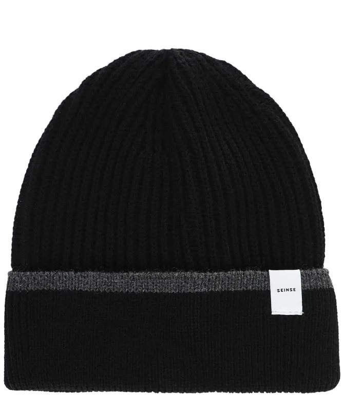 Seinse Rib Knit Tipped Beanie